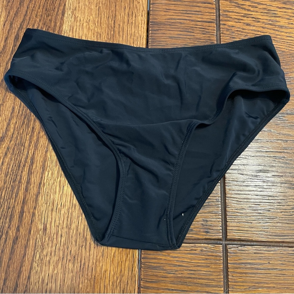 Black Bikini Bottom - Stretch Nylon Blend
